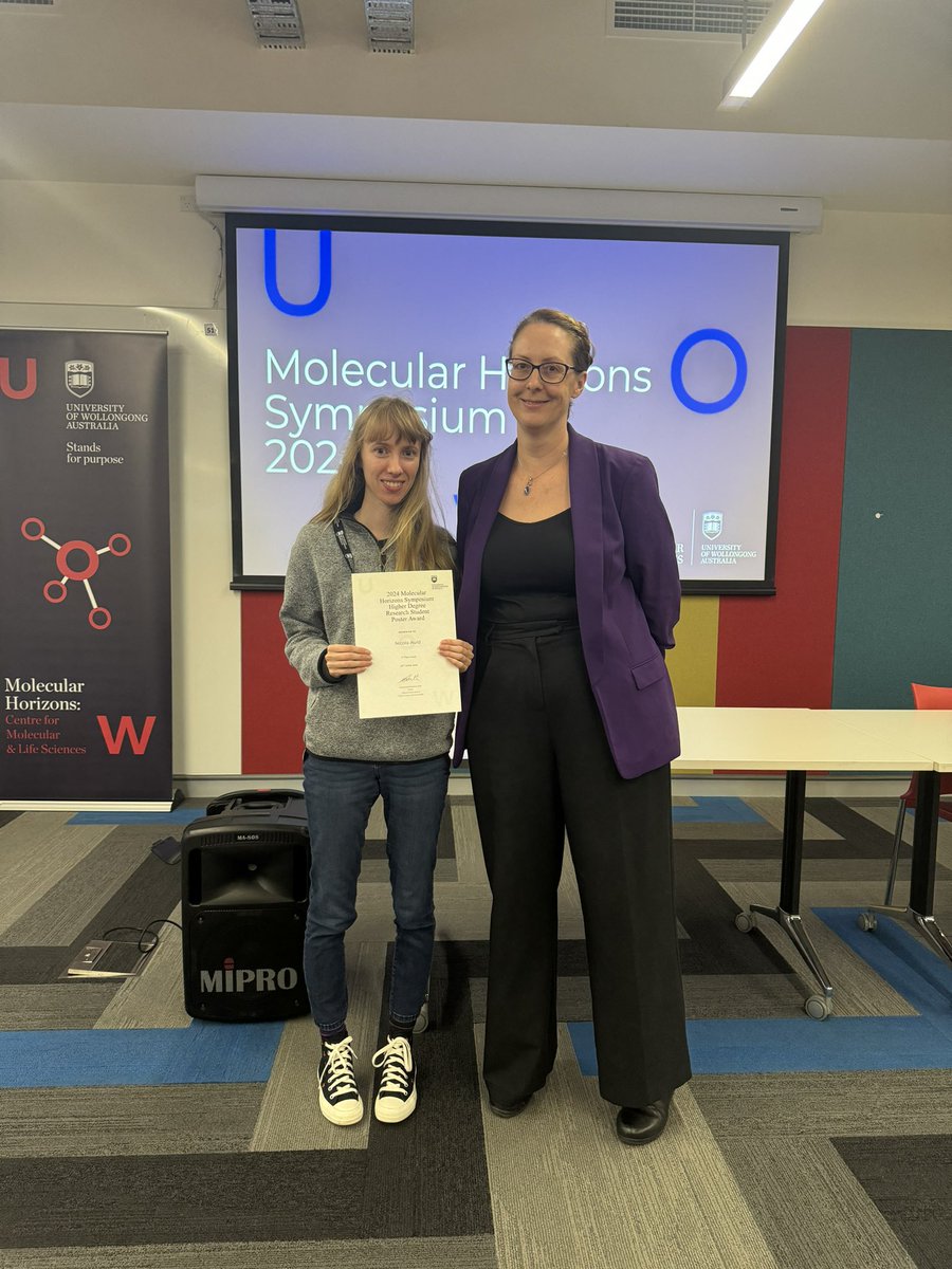 Molecular Horizons @ UOW (@molhorizons) on Twitter photo The winners of the ECR Data Blitz
1st - Simon Maksour
2nd - <a href="/Samara_walpole/">Samara Walpole</a>
The winners of the HDR Posters
1st - <a href="/BaileySkewes/">Bailey Skewes</a>
2nd - Nicola Auld
Thank you to everyone that attended today, we hope you enjoyed the day. We’re already looking forward to next year! 🧬🧫
<a href="/uowresearch/">UOW Research</a> The winners of the ECR Data Blitz
1st - Simon Maksour
2nd - <a href="/Samara_walpole/">Samara Walpole</a>
The winners of the HDR Posters
1st - <a href="/BaileySkewes/">Bailey Skewes</a>
2nd - Nicola Auld
Thank you to everyone that attended today, we hope you enjoyed the day. We’re already looking forward to next year! 🧬🧫
<a href="/uowresearch/">UOW Research</a>