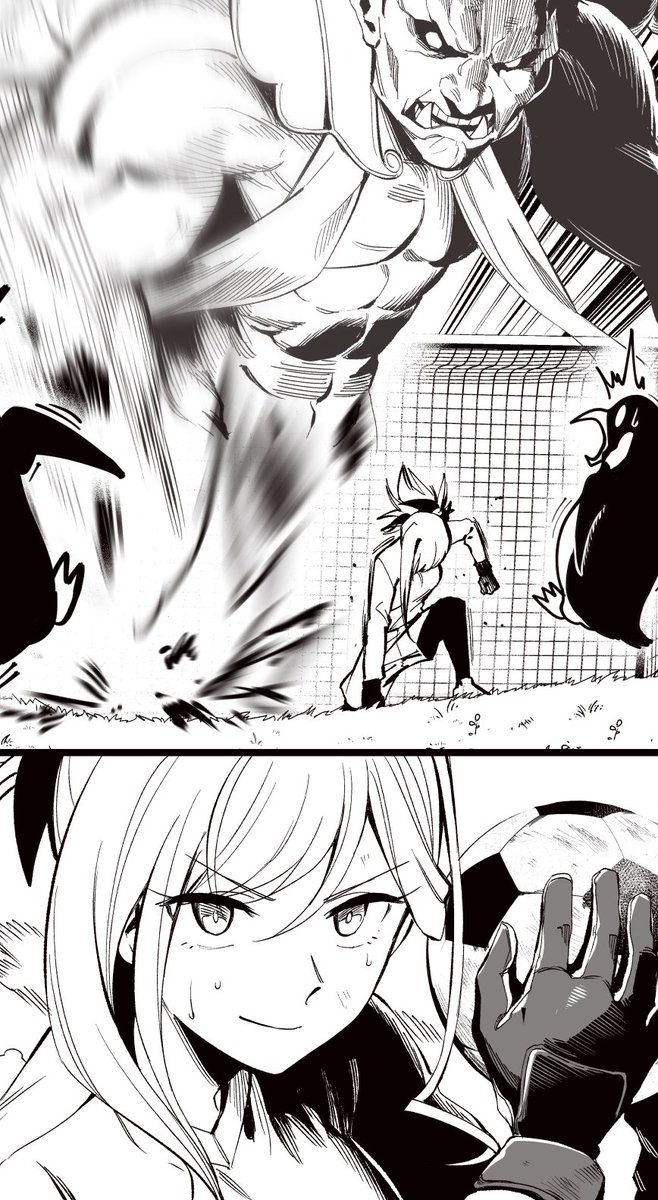 VOID_RONIN's tweet image. ༺ Haha... Not bad... ***ch!

But believe me, if you want to score on me, you&apos;ll have to try even harder! ༻

Yeah... The ronin got overexcited during this soccer match, although... at this point, it was no longer a normal match.

#MVRP #FGORP