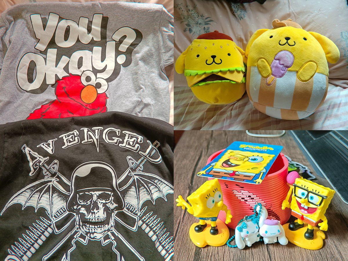 EVERYONE look at what <a href="/CA157x/">Christina15</a> sent me 😭🥹💖💓🧡🩵💗💞🩷❤️💜💛💙💘💝💓
also big love to <a href="/usabo8/">LADY OBASU</a> for additional bracelets and <a href="/NationalFlare71/">Jesse Blaze</a> for the Spongebob stuff + Elmo shirt 🫶
I LOVE ALL OF YOU SO MUCH :3