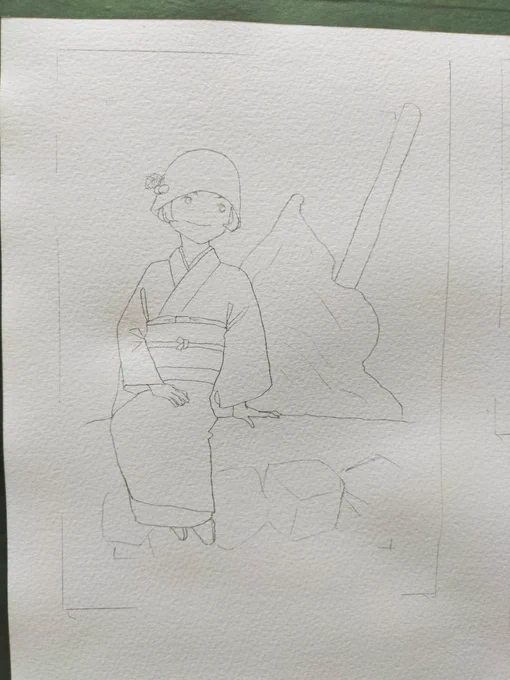 30日納品予定のもの クリームソーダ、コーヒーゼリー、わらびもち  #着物道楽十人絵巻