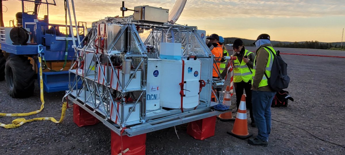 Atmosfer is the third and last flight of the <a href="/CNES/">CNES</a> balloon campaign. With 12 experiments on board, the balloon will fly during more than 11 hours in a small circle of 100 km around the @SSC_Rockets Esrange base.