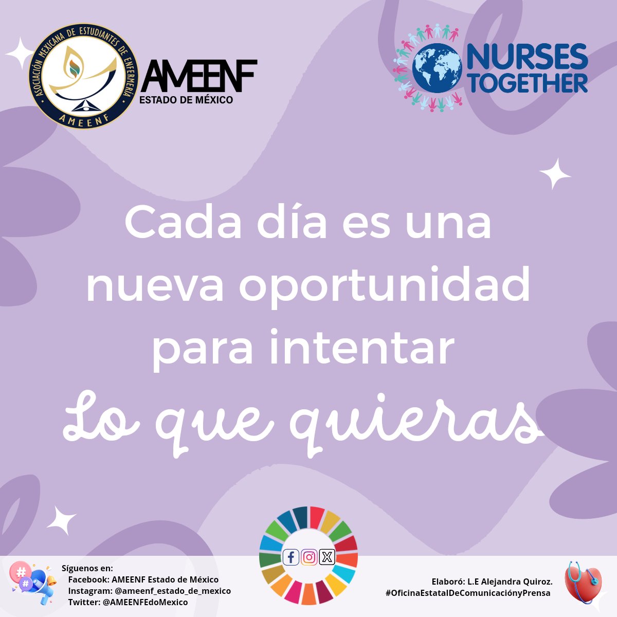 AMEENFEdoMexico's tweet photo. #Frasedeldía |  🌻“Cafa día es una oportunidad para intentar lo que quieras” 🌻
  
📌AMEENF Estado de México | 

#OficinaEstatalDeComunicaciónyPrensa 📣

🌐 Síguenos en:

📱Facebook: https://t.co/iBbOyASlG8
📱Instagram: https://t.co/2NJiZnIh35 https://t.co/6cbFGltm27