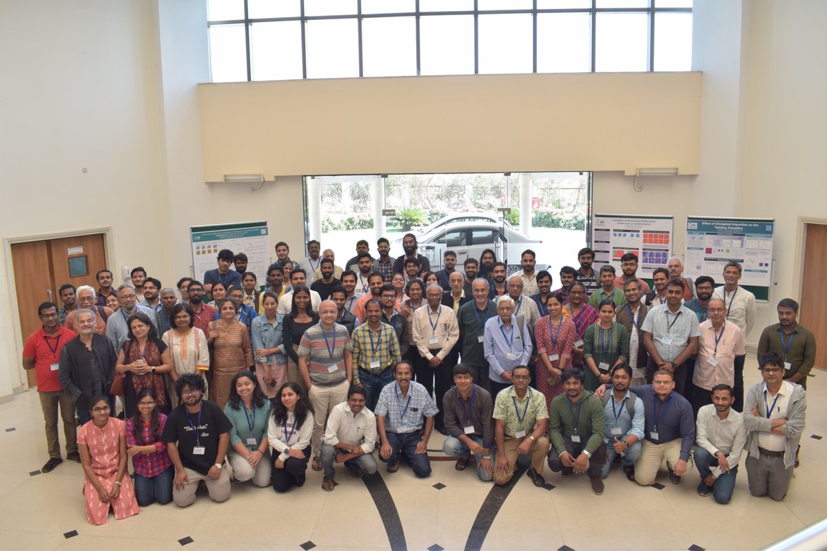 This is from a two-day conference on soft matter that we jointly organized with UoH last year in February. <a href="/TIFRH_buzz/">TIFR Hyderabad</a> <a href="/RanjiniRRI/">Ranjini Bandyopadhyay</a> <a href="/MenonBioPhysics/">Gautam Menon</a> <a href="/joshiphy/">Himanshu Joshi</a>