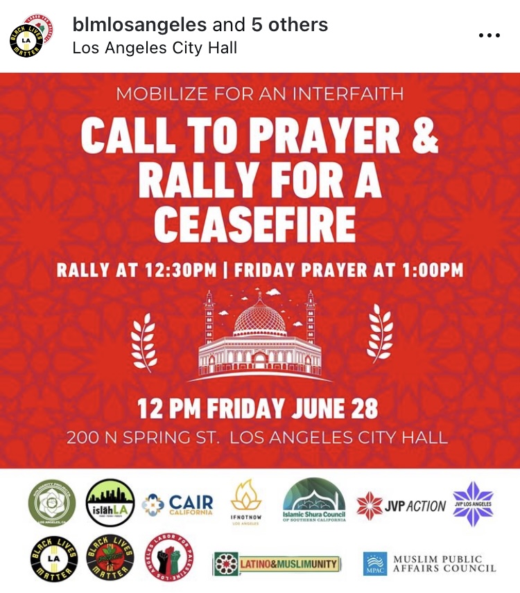 ConcernedLACity's tweet photo. We refuse to be complicit. Join a community coalition this Friday for an interfaith rally and prayer action in support of LA City Council passing a comprehensive ceasefire resolution. Wear your keffiyehs, mask up, and roll out!
https://t.co/ywxy3faLII https://t.co/czz5YzRDn5
