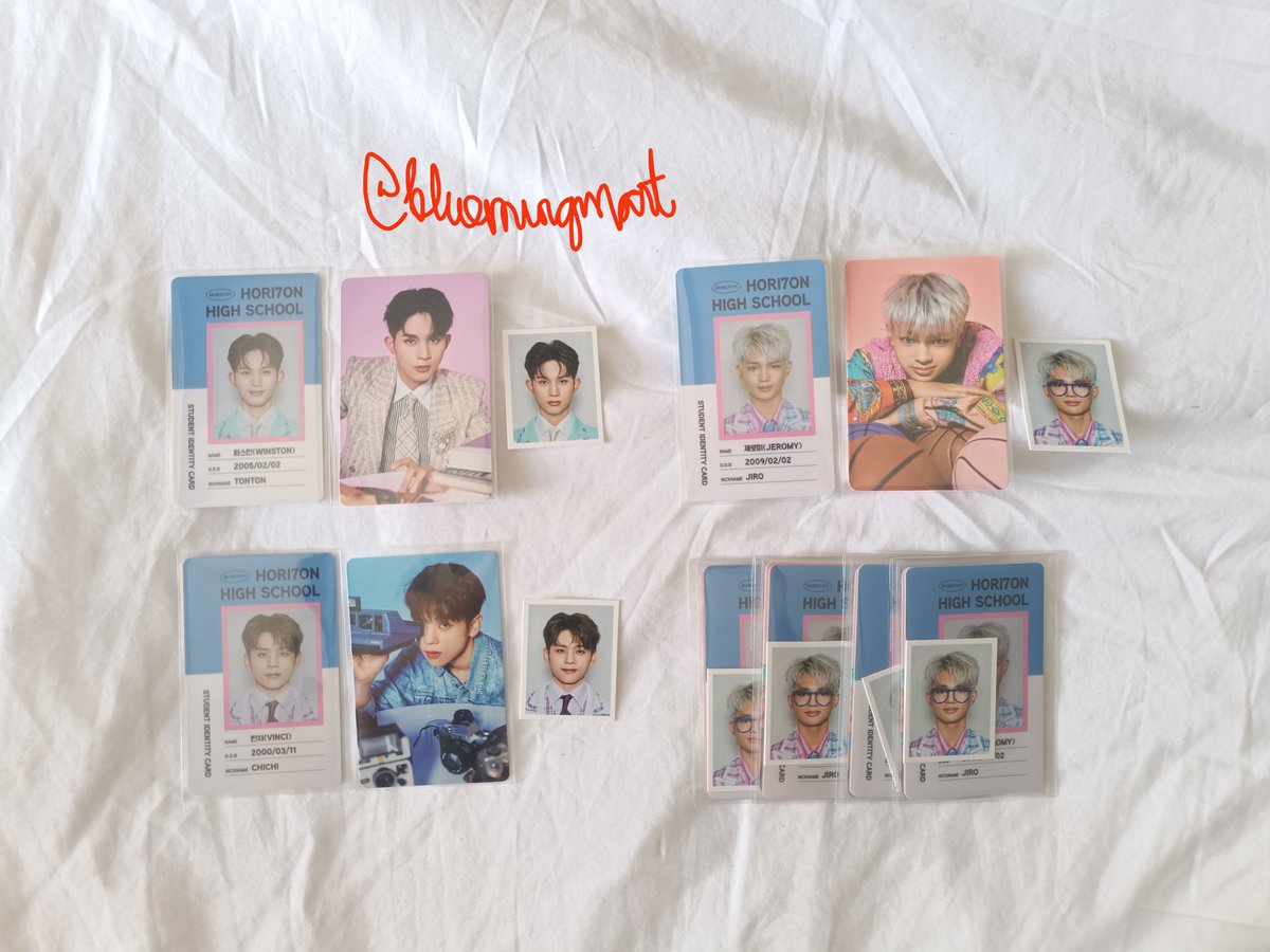 WTS LFB

HORI7ON OFFICIAL FRIENDSHIP PHOTOCARDS

PRICES:
COMPLETE MEMBERS SET: 250 each
PC + ID: 200 each
PC + ID PIC: 150
ID PIC ONLY: 100
PC ONLY: 100

Mod: sdd/jnt

#HORI7ON #PHOTOCARDS