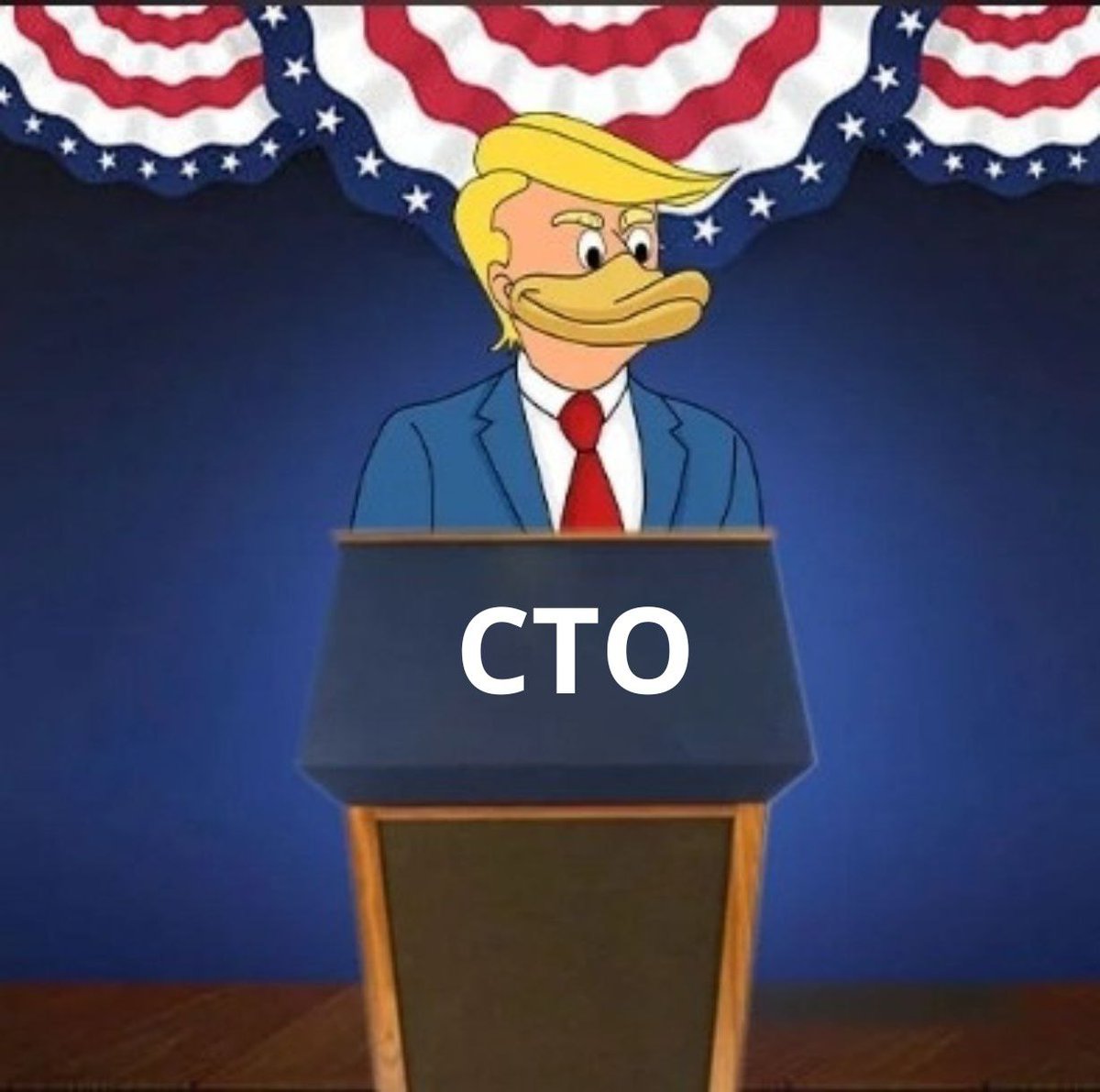 DonaldTrompCTO's tweet photo. 🦆🗳️ Join the quack-tastic fun with "Donald Tromp"! Let’s turn elections into a duck parade 🌊📣 Spread memes, share laughter, and make waves together! CTO group: https://t.co/6Jzb4VguSh #DonaldTromp #ElectionFun #donaldTrump #Basechain https://t.co/kZByNNvVZ1