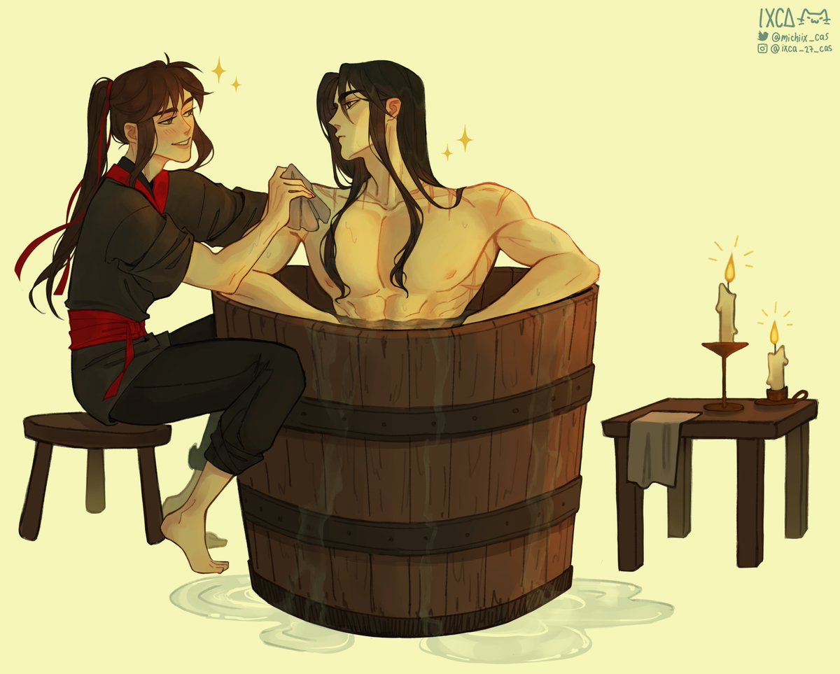 michix_casss's tweet photo. Is Lan Er-Gongzi enjoying his bath? 🫧
#魔道祖师 #mdzs #wangxian https://t.co/TGSsa6yuU0