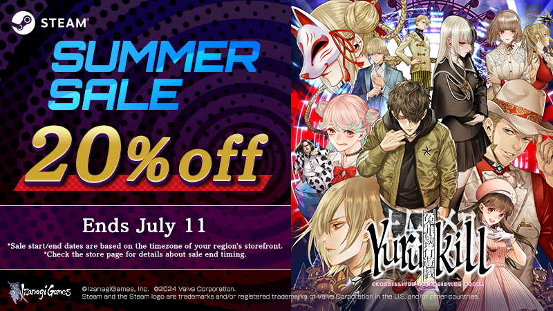 yurukill's tweet photo. #SteamSummerSale 2024 now underway!
Mystery? Check.
Escape adventure? Check.
Bullet hell shoot 'em up action? Check.
Grab #Yurukill: The Calumniation Games at a 20% discount on Steam!
https://t.co/ihlCJwd4bD
Don't miss out! https://t.co/iyheV0sz8G