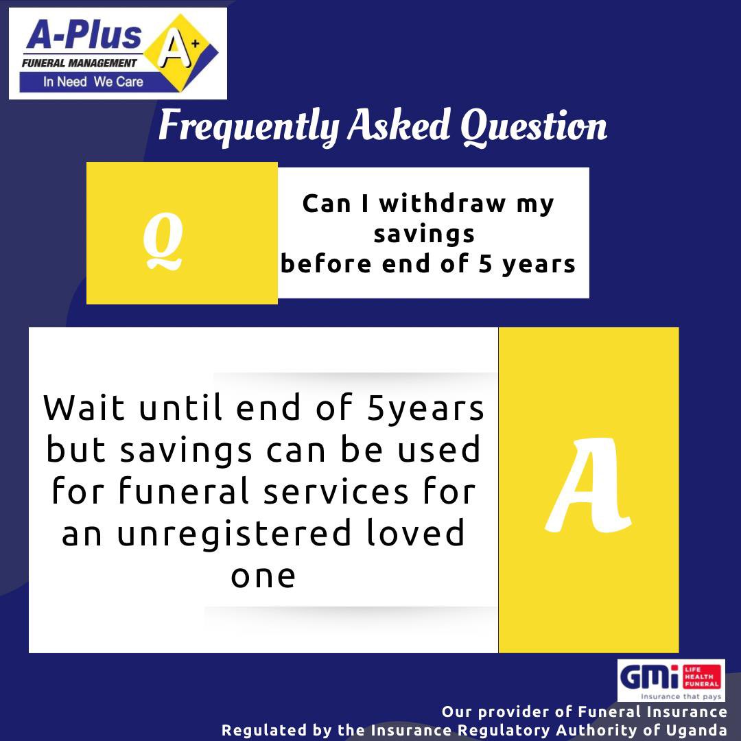 aplusfuneralmgt's tweet photo. Explore Funeral Insurance with us at GMI, your trusted provider under A-Plus Funeral Management.
Call 0707 587150
email: info@gmi.ug
Regulated by Insurance Regulatory Authority of Uganda
#funeralinsurance #savings https://t.co/worgMRaZZG
