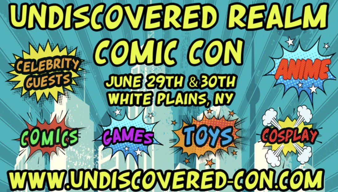 RBruceElliott1's tweet photo. IT'S HERE! This Sat &amp; Sun, June 29-30, I'll be at UNDISCOVERED REALM COMIC CON @ Westchester County Center, in White Plains, NY! Come join me &amp; a bunch of my VA friends, for 2 days of friends, fans &amp; fun! #undiscoveredrealmcomiccon #conventionsetc #Whitebeard  #Ginyu #FunkoPop https://t.co/DSvuh3C3mk