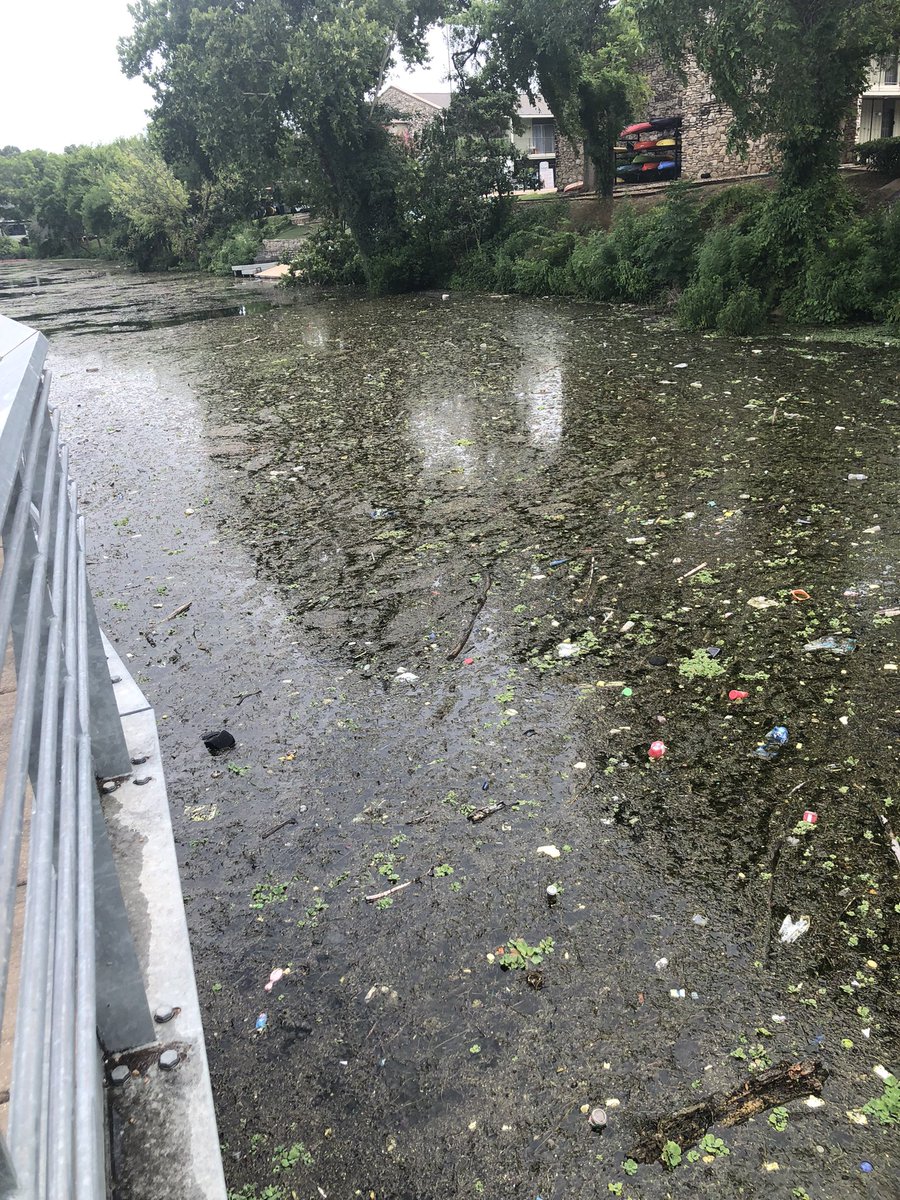 JohnPuckettFL's tweet photo. I want to discuss what sad fact it is to see the severity of the situation of our water in Austin, Texas. “Don’t Mess With Texas” is a serious statement and we all need to understand that we humans are causing this, now we need to all find a way to fix it! https://t.co/7cn1sKddMe