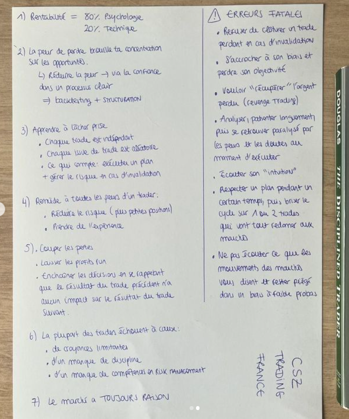csztradingfr's tweet photo. 14 leçons que j'ai appris de "The Disciplined Trader". https://t.co/EiMWyKlZR6