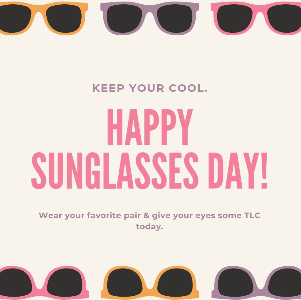 TCJANotts's tweet photo. Grab your favourite pair of sunglasses because today is #NationalSunglassesDay 🕶☀️
Sunglasses protect your eyes from ultraviolet light and keep your eyes healthy. Follow this link to find out more 👇
https://t.co/TEWutmD1VZ
Which sunglasses will you wear today? 👀 https://t.co/Hyd1tkeCdo