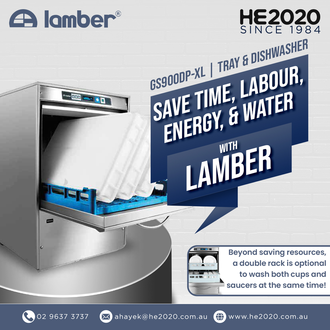 Introducing the GS900DP-XL, the ultimate tray and dishwasher that saves time, water, labor, and money! With its versatile design, you can wash trays efficiently or opt for a double rack to handle cups and saucers simultaneously. 

shorturl.at/uyUW4