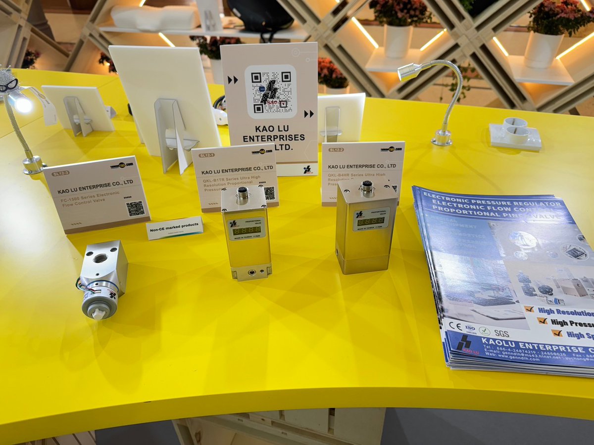 genndih's tweet photo. KaoLu joined TAIWAN EXPO in EUROPE!
We showed our High Precision Proportional Pressure Regulator &amp; Proportional Flow Control Valve 😉 

More information 👉 https://t.co/UafH6Qf6LJ https://t.co/jze6w9aWwd