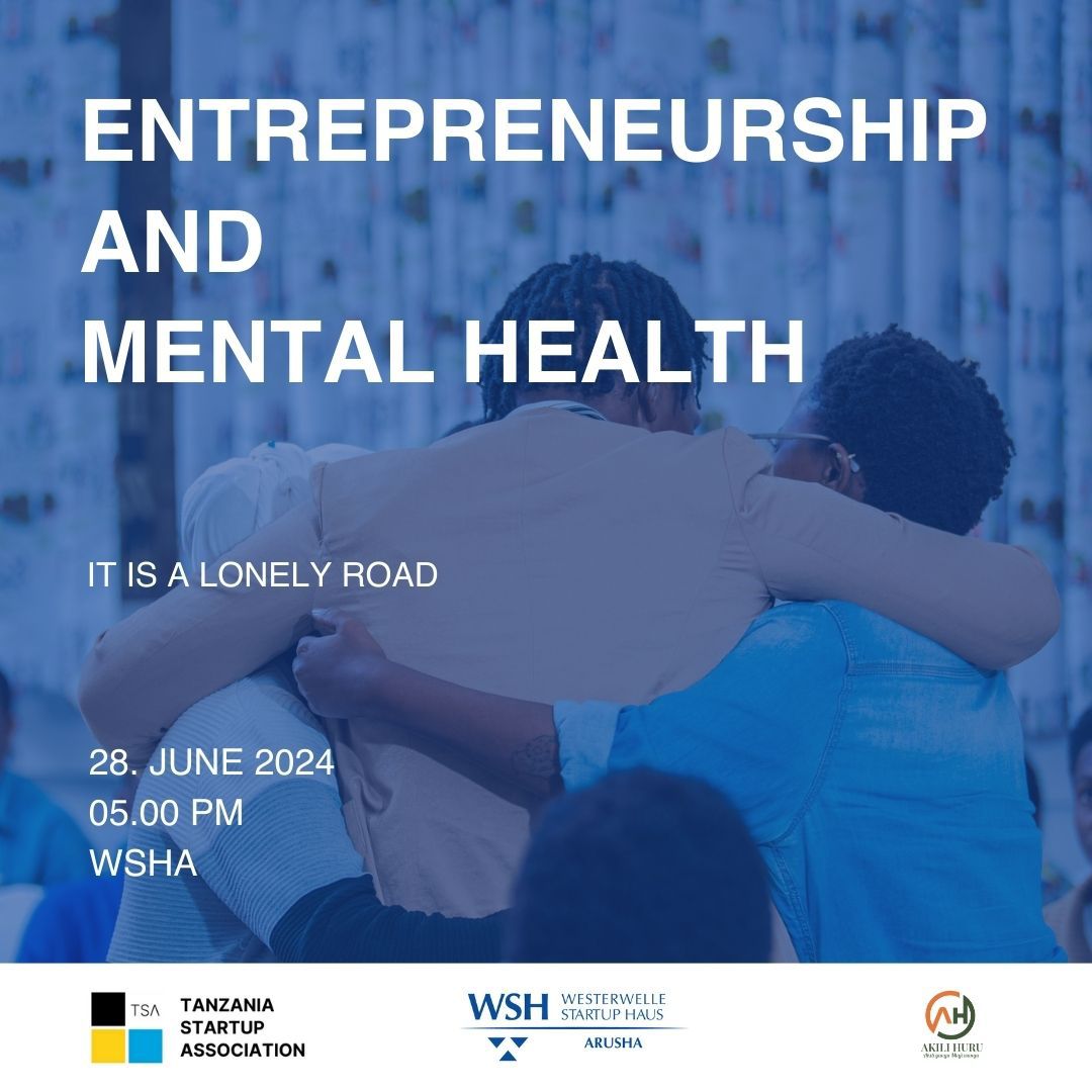 WSH_Arusha's tweet photo. π Entrepreneurship can be a lonely road, but it doesn't have to be!
Β Join us on June 28, 2024, at 5:00 PM at WSHA for an inspiring and fun event.
Β Proudly hosted in partnership with @TanzaniaSA TSA and Akili Huru.
Sign up here π€: https://t.co/QNwzO7iH0m
#MentalHealth #WSHA https://t.co/mAZOrEI1Ch