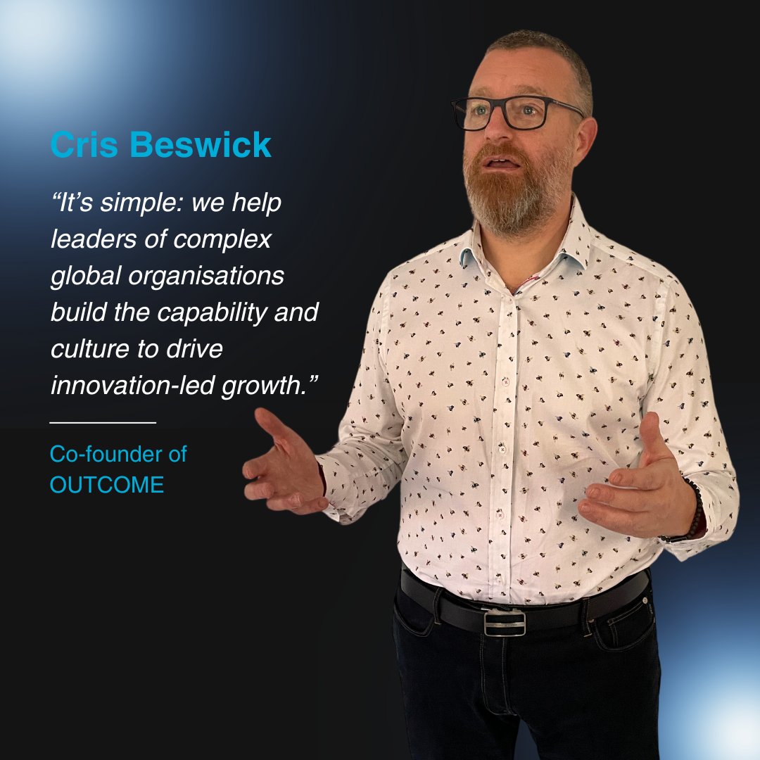 CrisBeswick's tweet photo. As the #Cofounder of @WeAreOutcome, I understand that creating an environment where innovation thrives is key to staying competitive. I’ve helped develop expert strategies that have equiped leaders  with the tools necessary for fostering the right #Culture for #Innovation. https://t.co/KWgyDoa6mm