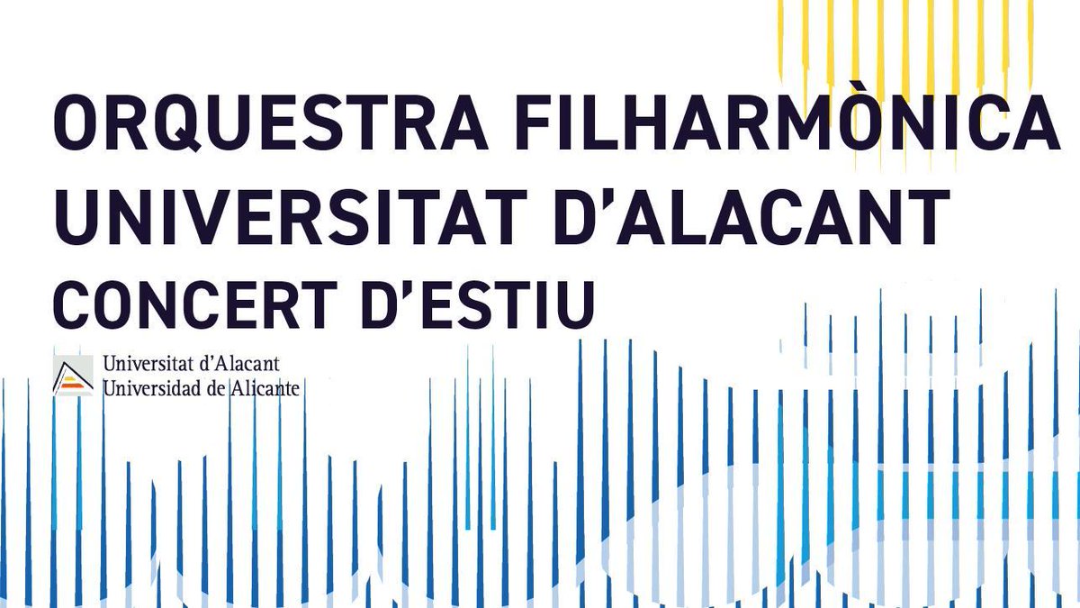 culturaenlaUA's tweet photo. 🎼Este jueves y viernes, no te pierdas los Conciertos de Verano de la OFUA en Torrevieja y @ADDAalicante 
🌞ℹ️ https://t.co/lPzoEkGIfo  🎟️ADDA: https://t.co/GvdsCnkWMf
@UA_Universidad @ALCGClasica @vectalia @theBrassAcademy @TobiasGossmann @TorreviejaUA @TorreviejaAyto @OrqFilUA https://t.co/YcDL2tj9Et