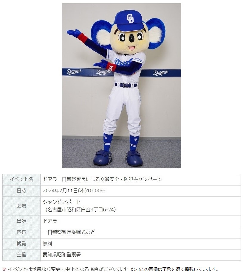 中日ドラゴンズ 降ら ドアラ令和フェイスタオル