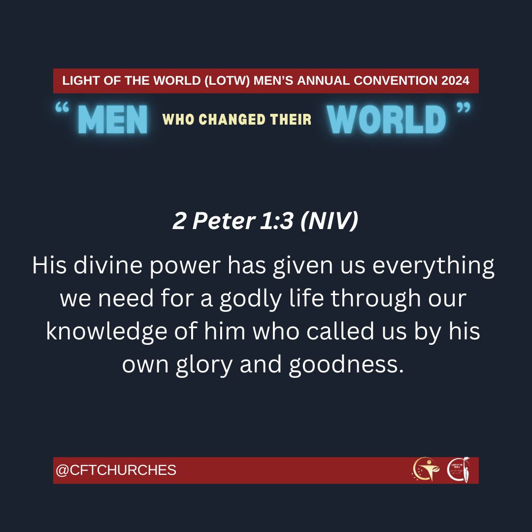 cftchurches's tweet image. When our knowledge of God increases, so will our ability to operate in his divine power.
#RelationshipWithChrist #relationshipwithGod #learnaboutGod #cftchurches #apostleatbwilliams #LOTW2024