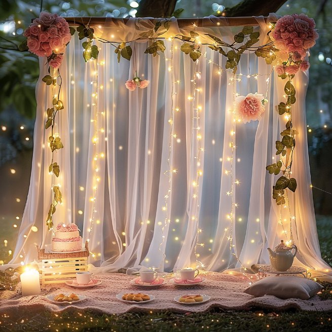 chenyueru4's tweet image. Tulle Backdrop Curtain with Lights: amazon.com/White-Backdrop…
🔌 USB-powered convenience! Our 9.8ft fairy light string offers 8 adjustment modes, perfect for customizing your wedding party lighting. #USBLights #WeddingParty