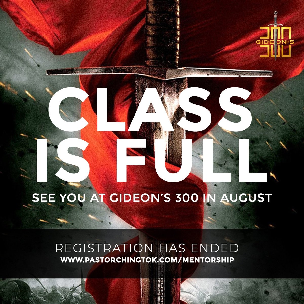See at Gideons 300... See you in August 
#Gideons300
#ArmyArising