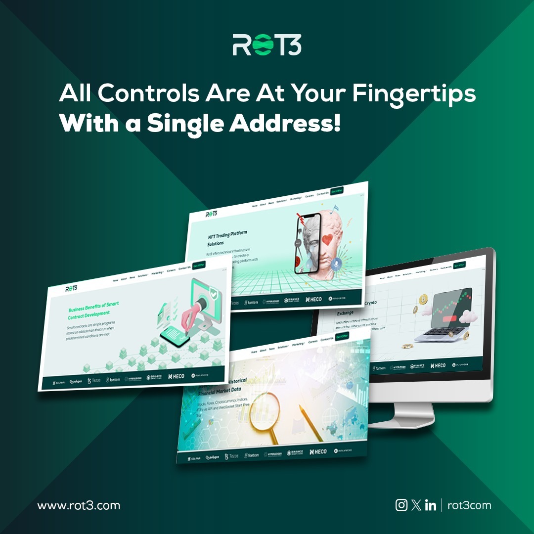 rot3com's tweet photo. All Controls are at your fingertips with a single address👌
#rot3 #crypto #cryptocurrency #market #marketing #blockchain #web3 https://t.co/XuBD6lpA1c