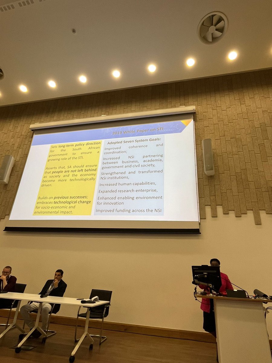 AesisNet's tweet image. Director of Research Support, Department of Science and Technology, Rose Msiza shares system aims for deepening the knowledge economy for enhanced socio-economic impact in South Africa #aesis #IOS24