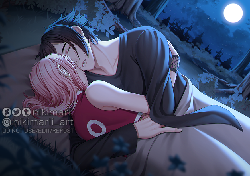 nikimarii's tweet photo. Sleeping under the stars ⭐️

#sasusaku #サスサク https://t.co/tcf5hFb4cH
