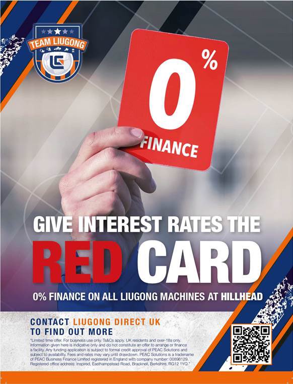 GIVE INTEREST RATES THE RED CARD! ✋🏻🛑🏴󠁧󠁢󠁥󠁮󠁧󠁿⚽️ 
Last chance to come and see LiuGong at Hillhead – Stand D4 to get amazing finance deals on your new machine line up.
 
#liugong #liugonguk #liugongdiscounts #hillhead2024