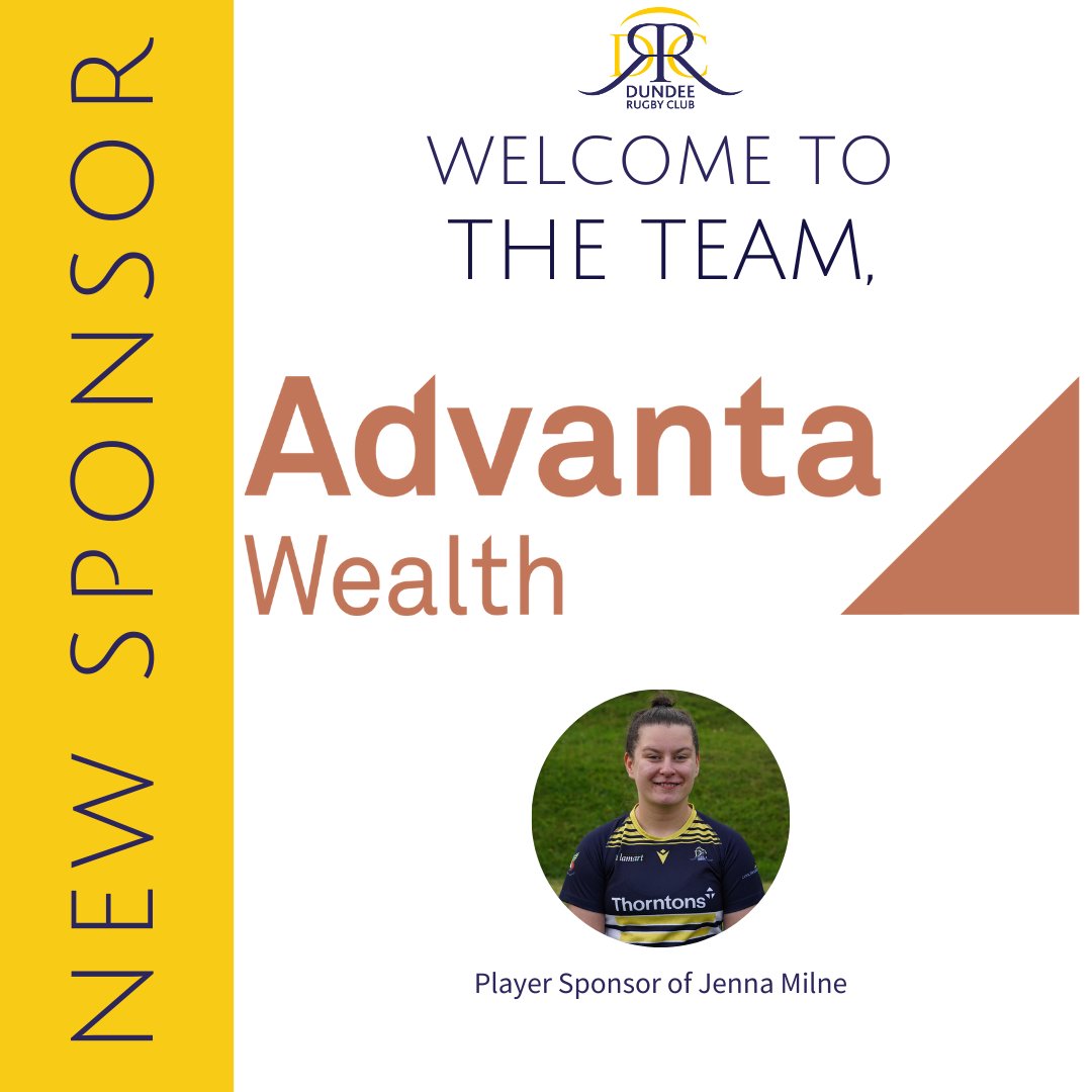 New Player Sponsor Announcement!
Thank you to <a href="/advantawealth/">Advanta Wealth - Worth Knowing</a> for sponsoring Jenna Milne for the upcoming season, read the full post here: dundeerugby.club/news/new-playe…
#DRC #StrongerTogether