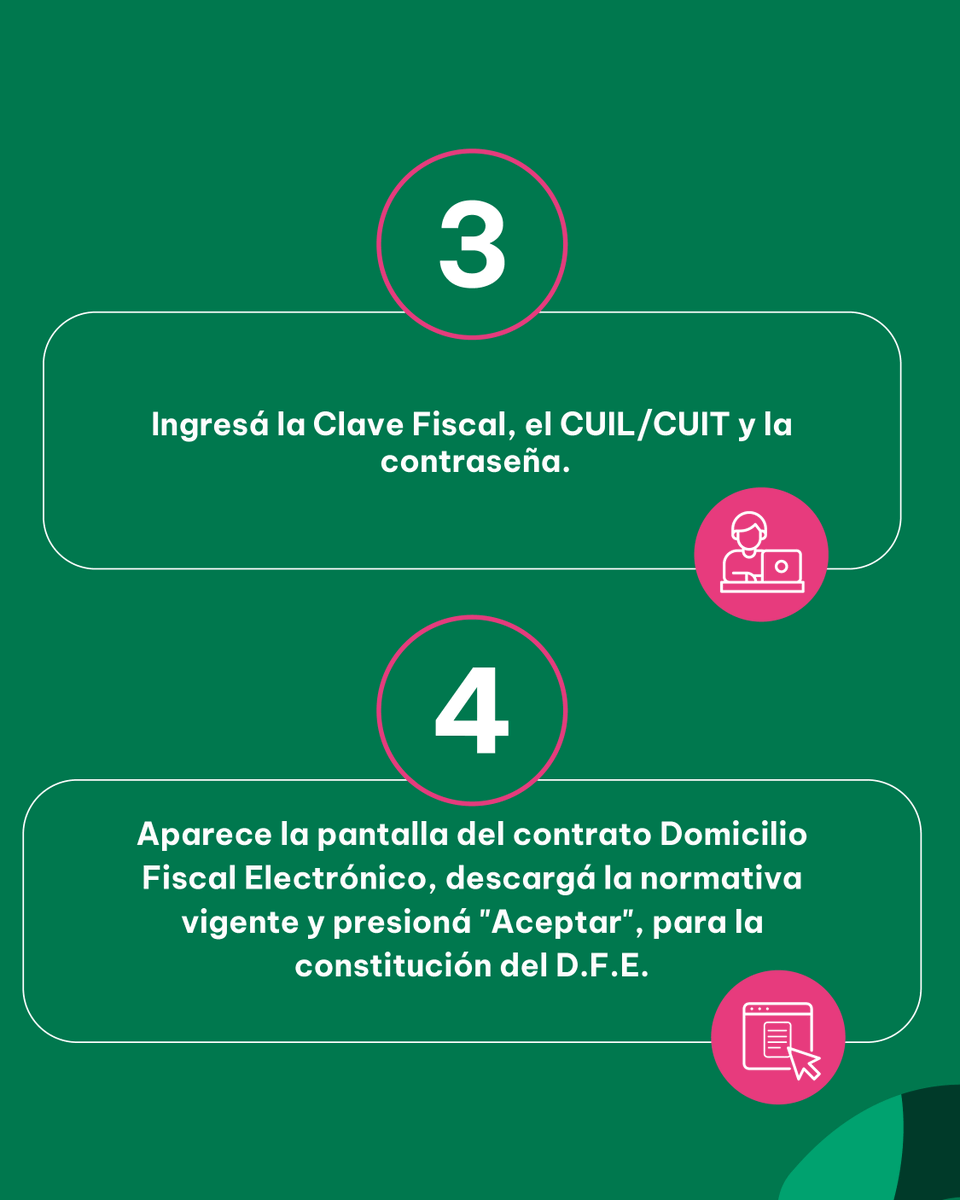 Domicilio Fiscal Electronico 📲

El acceso al Domicilio Fiscal Electrónico está disponible las 24 horas del día, todos los días del año. 
Esto significa que ahora es posible controlar tu situación fiscal en cualquier momento y desde cualquier lugar.