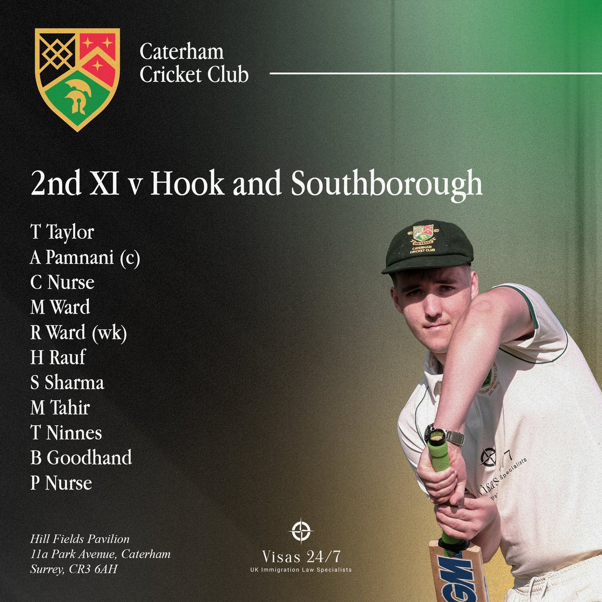 Here are the teams for this weekend. Go well everyone!