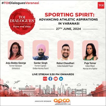 Excited to watch @vikrantmassey talk about his connection with Uttar Pradesh at #TOIDialoguesVaranasi <a href="/timesofindia/">The Times Of India</a>