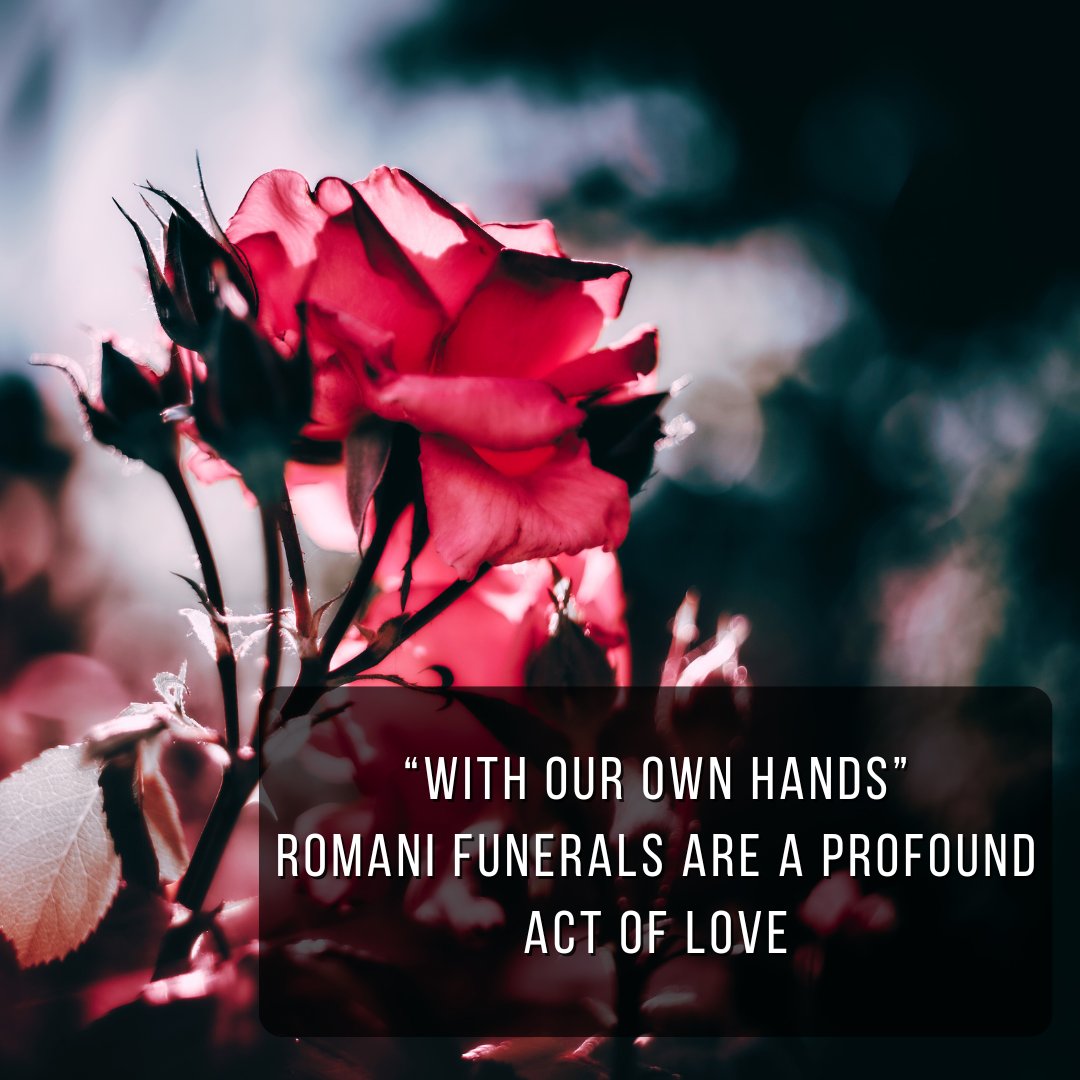 “To not have to think about it” is the rationale we use in mainstream culture when we delegate hard things, like funerals, to other people.

But for the Romani, it is unthinkable to not be able to bury their loved ones with their own hands. 

theskyandearthknow.com/p/with-our-own…