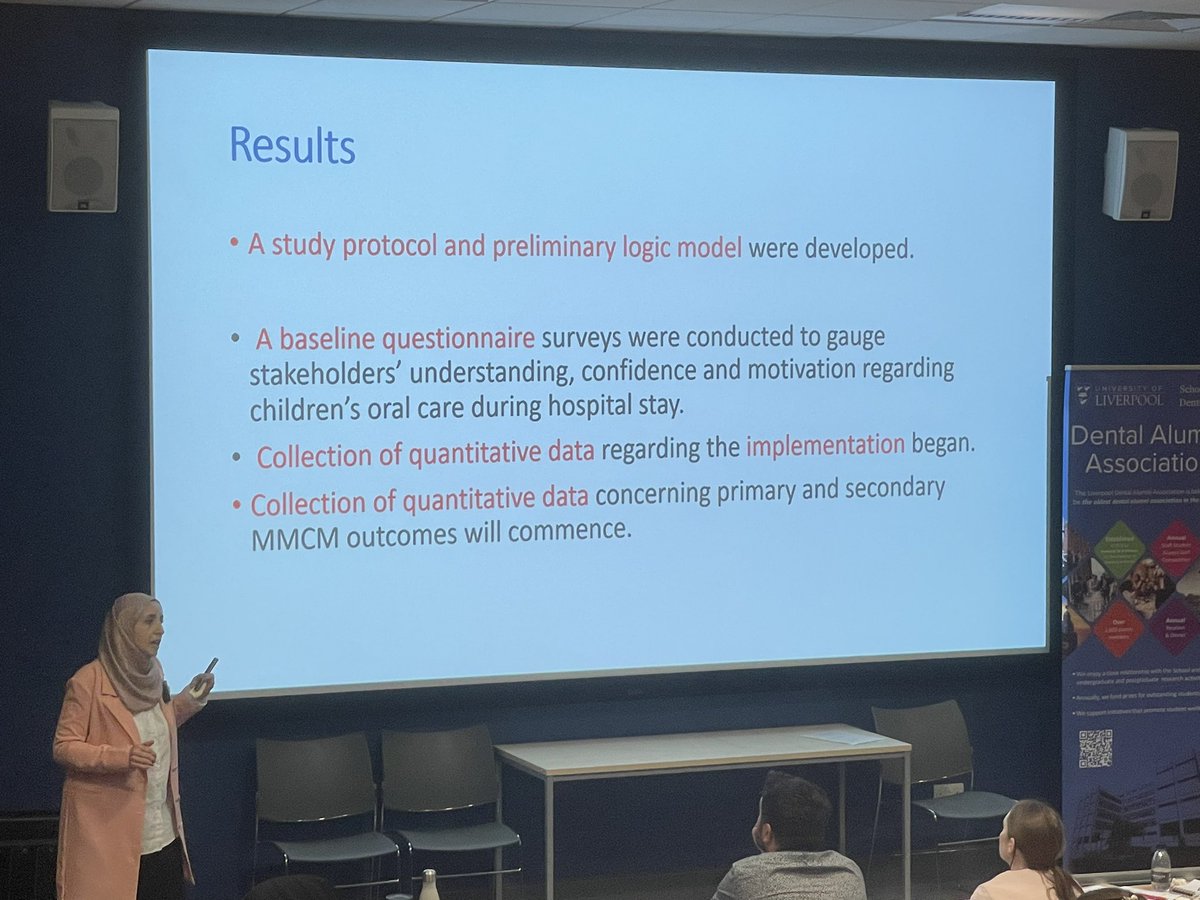 LongridgeNick's tweet photo. @AlbadriSondos @livunidentistry @LivUniResearch @FadiJarad @ManalAlHalabi3 @judi_humphreys @janineyazdi @CarolMc1986 Great to see our postgraduates research endeavours so far and looking forward to our INSPIRE Undergraduate Forum at Lunch @livunidentistry https://t.co/iItAKruuFE