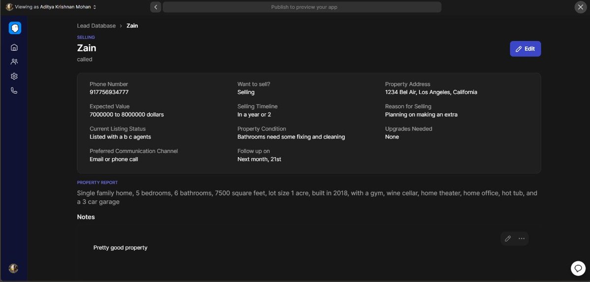 Day 11/42 of <a href="/_buildspace/">buildspace</a>  <a href="/_nightsweekends/">nights & weekends</a> 

<a href="/iamethanglenny/">Ethan Glenny</a>  and I are thrilled about <a href="/_CasperAI/">CasperAI</a>. Our systems are all set, and here is our new UI! 🎯

Join our public beta: casperai.co

cc:  <a href="/FarzaTV/">Farza 🇵🇰🇺🇸</a>, <a href="/wordisbonz/">bonzo</a>, 

#buildinpublic #RealEstate