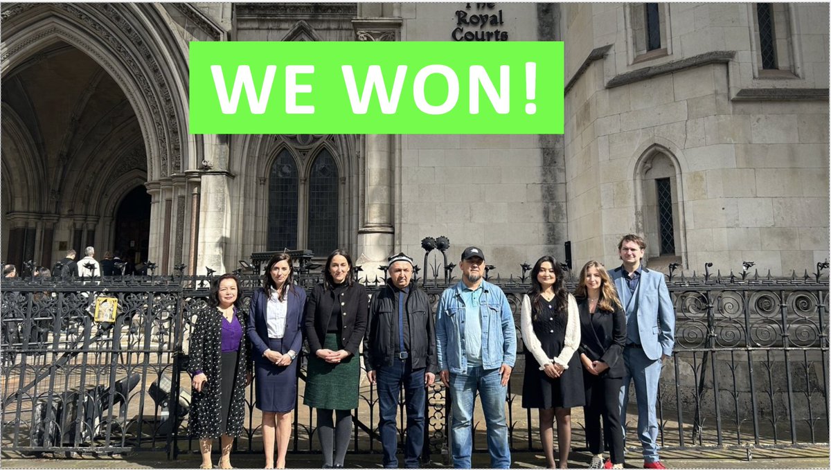 BREAKING: This. Is. Huge.  We have resoundingly WON our appeal with <a href="/UyghurCongress/">World Uyghur Congress</a> against the National Crime Agency (NCA) - and this decision will have massive consequences for high street retail giants trading and importing forced labour goods. 1/