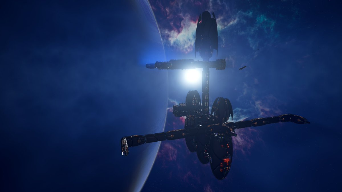 EGOSOFT's tweet photo. Mitsuno's Revelation is calling you. Add the sector to your X4 sandbox by playing #X4Timelines ๐ช
"The looming proximity of Ygon Alpha dominates everything in this sector, providing the feeling of an ever-watching presence, which some locals nevertheless find comforting." https://t.co/wRmtdp4oBZ