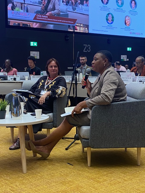 rightstoendAIDS's tweet photo. While integration is an approach for sustainability we need to ask where are we right now, Cindy Kelemi @bonelaethics tells @UNAIDS #PCB54. If we integrate the HIV response into an ailing system, we run the risk of eroding the gains we've achieved and harming people living w HIV https://t.co/Yvc4NSrYNt