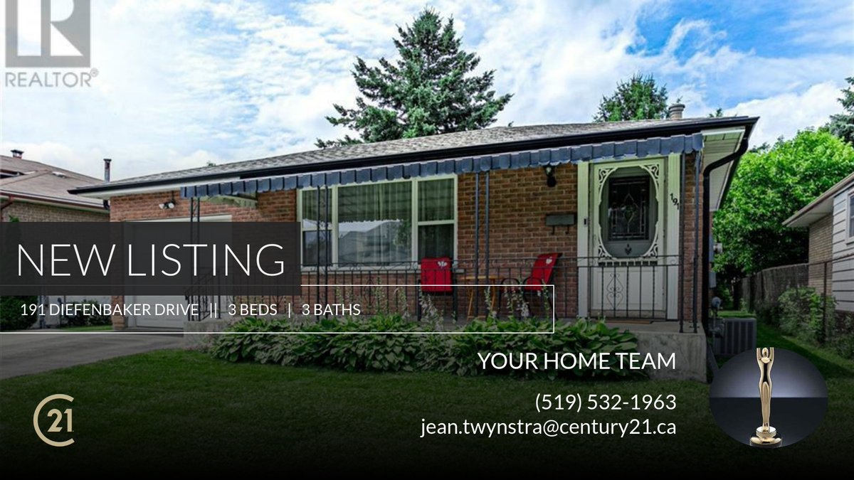 NickLalli's tweet photo. 📍 New Listing 📍 Take a look at this fantastic new property that just hit the market located at 191 Diefenbaker Drive in Woodstock. Reach out here or at (519) 532-1963 for more information https://t.co/ztDLbuAJIN https://t.co/lLAL6zHADS