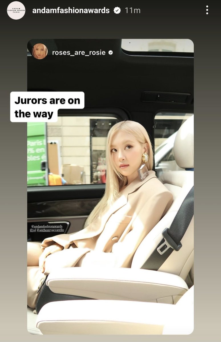 Jurors are on the way❤

ANDAM JURY ROSÉ 
#AndamFashionAwards #ROSÉ