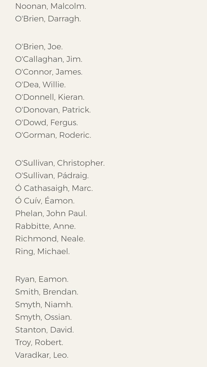 TheLiberal_ie's tweet photo. 🚨 BREAKING - Please share 🚨
This list is the official list of the 79 traitorous thugs who sold out Ireland on Wednesday night by voting to pass the EU Migration Pact.
Their own families and future generations will no doubt curse their name for what they did to Ireland and its future 🤬
They should ALL be ashamed of themselves.
Follow and share