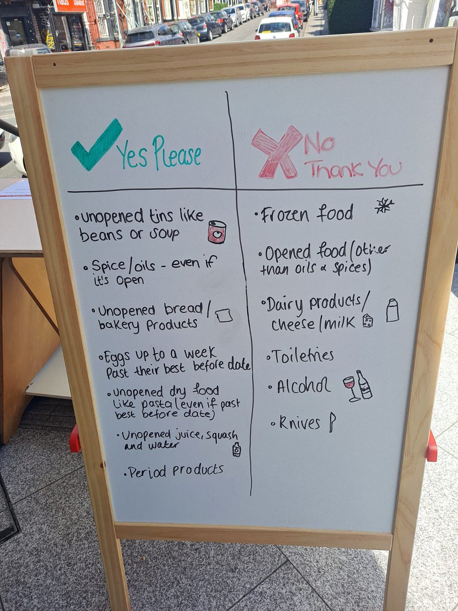 Moving out? Empty your fridge and cupboards today...drop off any of these items at our donation point at <a href="/HydeParkPH/">Hyde Park Picture House</a> until 4pm today. More help with moving out at unipol.org.uk/MovingOut2024