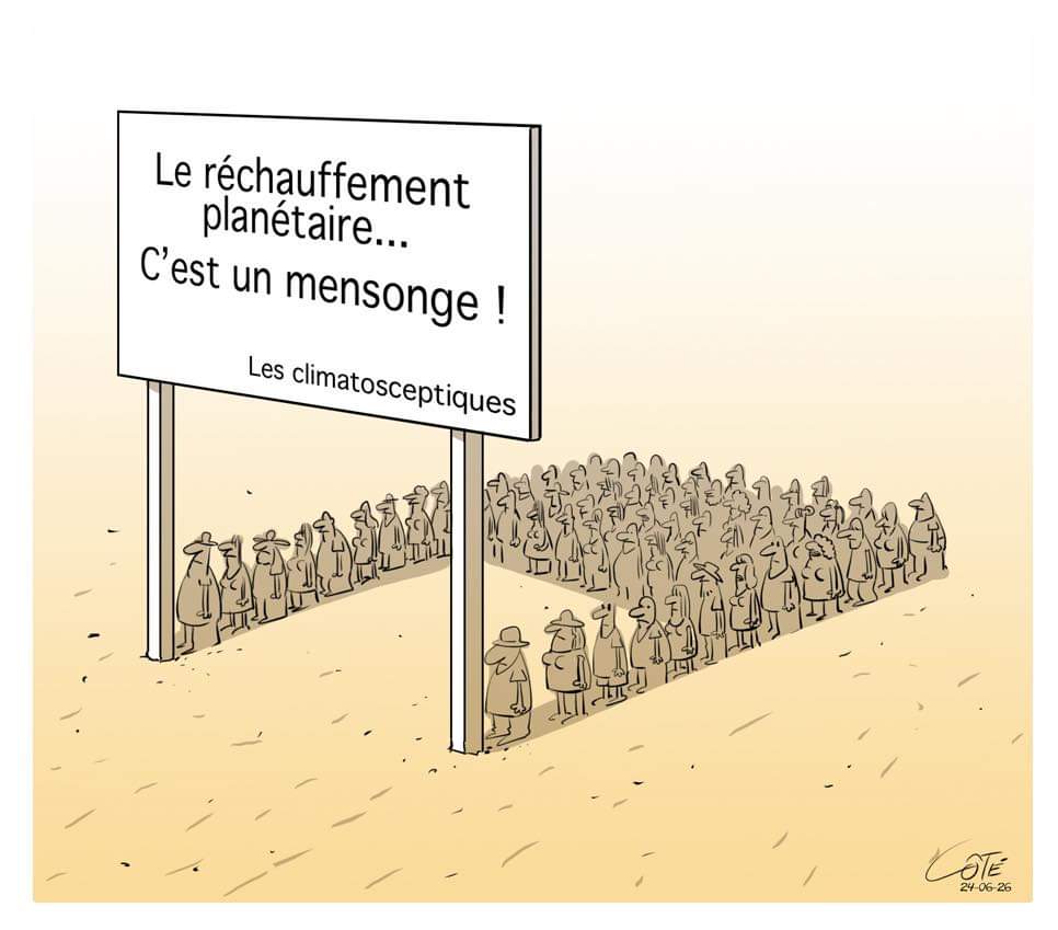 ornikkar's tweet photo. Les climatoseptiques (par Côté) https://t.co/ADz33bFInW