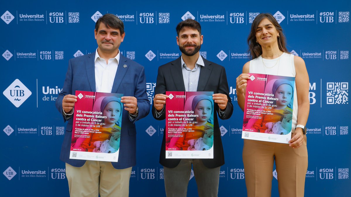 Universitat de les Illes Balears - UIB (@uibuniversitat) on Twitter photo #PremisUIB | 📢 Convocats els VII Premis Balears contra el Càncer per a TFG i TFM de la #UIB!
<a href="/UIBsaludable/">UIB Saludable i Sostenible</a> i <a href="/ContraCancerIB/">Asociación Española Contra el Cáncer Illes Balears</a> incentiven l’esforç dels estudiants que hagin fet treballs orientats a:
🔹Informar i conscienciar sobre la malaltia.
🔹Donar suport al malalt i a la #PremisUIB | 📢 Convocats els VII Premis Balears contra el Càncer per a TFG i TFM de la #UIB!
<a href="/UIBsaludable/">UIB Saludable i Sostenible</a> i <a href="/ContraCancerIB/">Asociación Española Contra el Cáncer Illes Balears</a> incentiven l’esforç dels estudiants que hagin fet treballs orientats a:
🔹Informar i conscienciar sobre la malaltia.
🔹Donar suport al malalt i a la