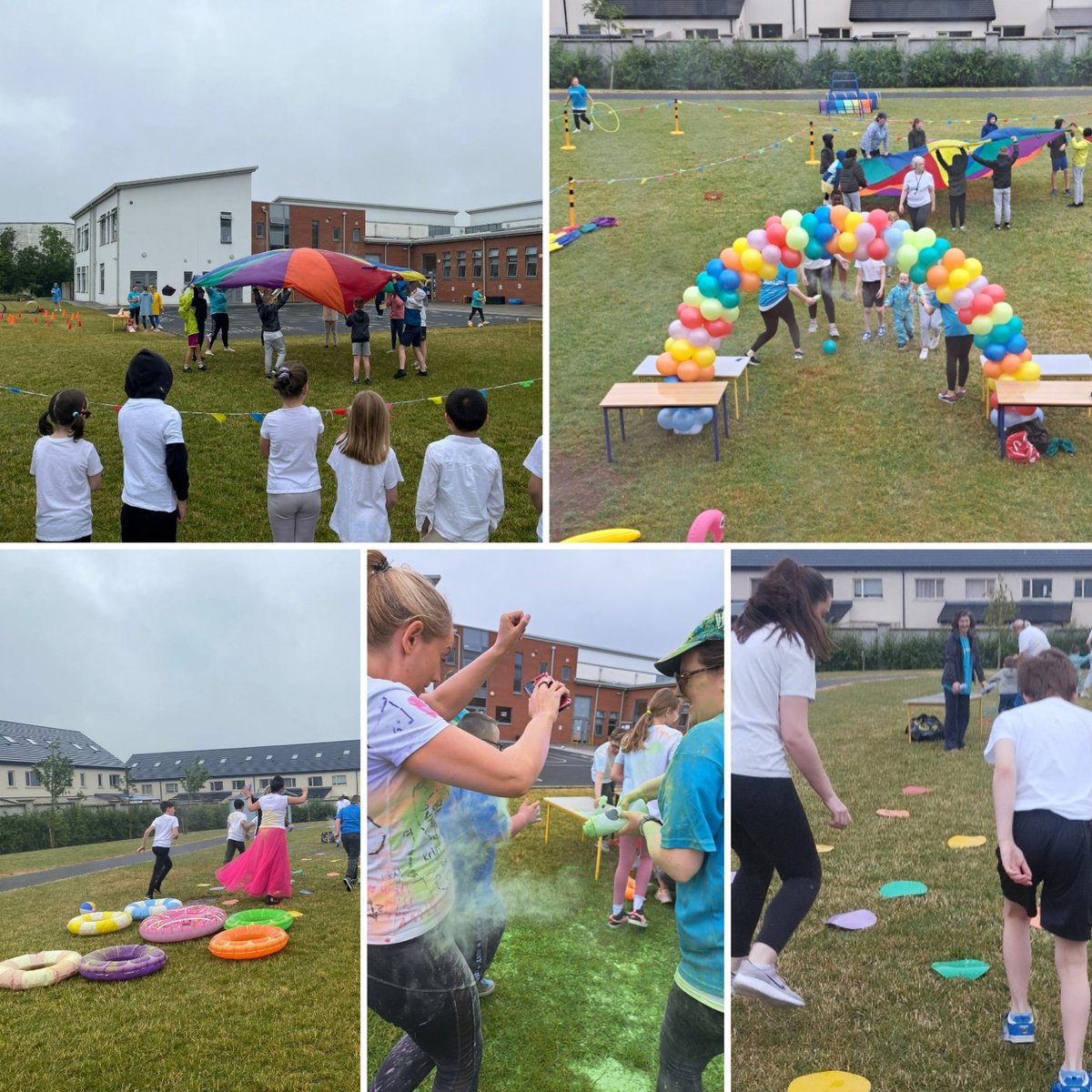 What an amazing day we had at the colour Funrun in aid of LauraLynn. The weather wasn't on our side but that didn't stop the fun. There is still a little  time to donate #lauralynn #colourfunrun #fundraising