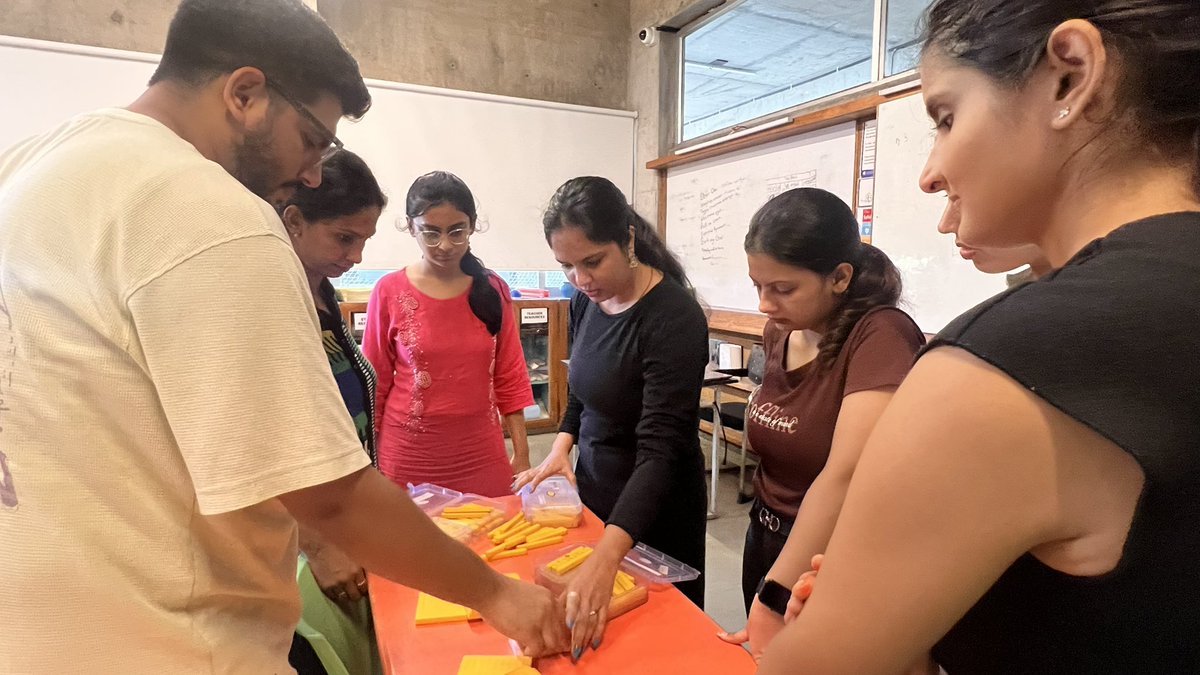 Old hands teaching decimal multiplication using place value kits in today's demo! 🌟 This Math Cycle session—focused on constructing meaning—empowered new teachers with innovative strategies. 📊 Mathematics can be fun learning too😃