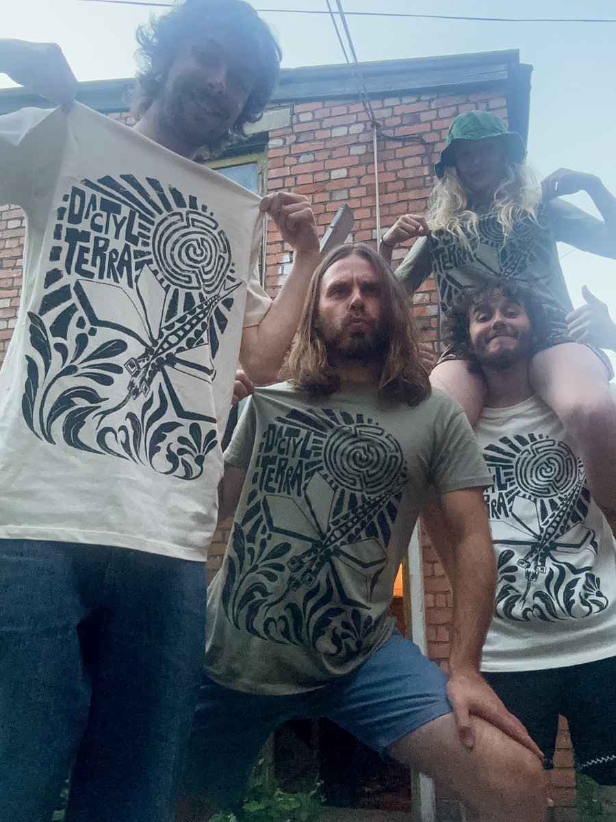 Dactyl Terra (@dactylterraband) on Twitter photo New merch! We have some FEE FI FO FUM style tees in green and off-white
They'll be coming with us to our album launch in <a href="/Porterscardiff/">Porter’s Cardiff</a> Saturday night!
Free entry! Support from Guzzlers & Cocaine Yoga New merch! We have some FEE FI FO FUM style tees in green and off-white
They'll be coming with us to our album launch in <a href="/Porterscardiff/">Porter’s Cardiff</a> Saturday night!
Free entry! Support from Guzzlers & Cocaine Yoga