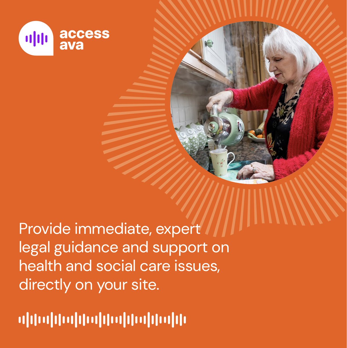 AccessCharity1's tweet photo. AccessAva supports people to quickly access legal information about health and social care issues.  Find out how it can help your community today: 👉https://t.co/k0c6VYLTjg

#AccessAva #AccessSocialCare #socialcare #legaltech #nevermoreneeded https://t.co/WWQHQnL5jf
